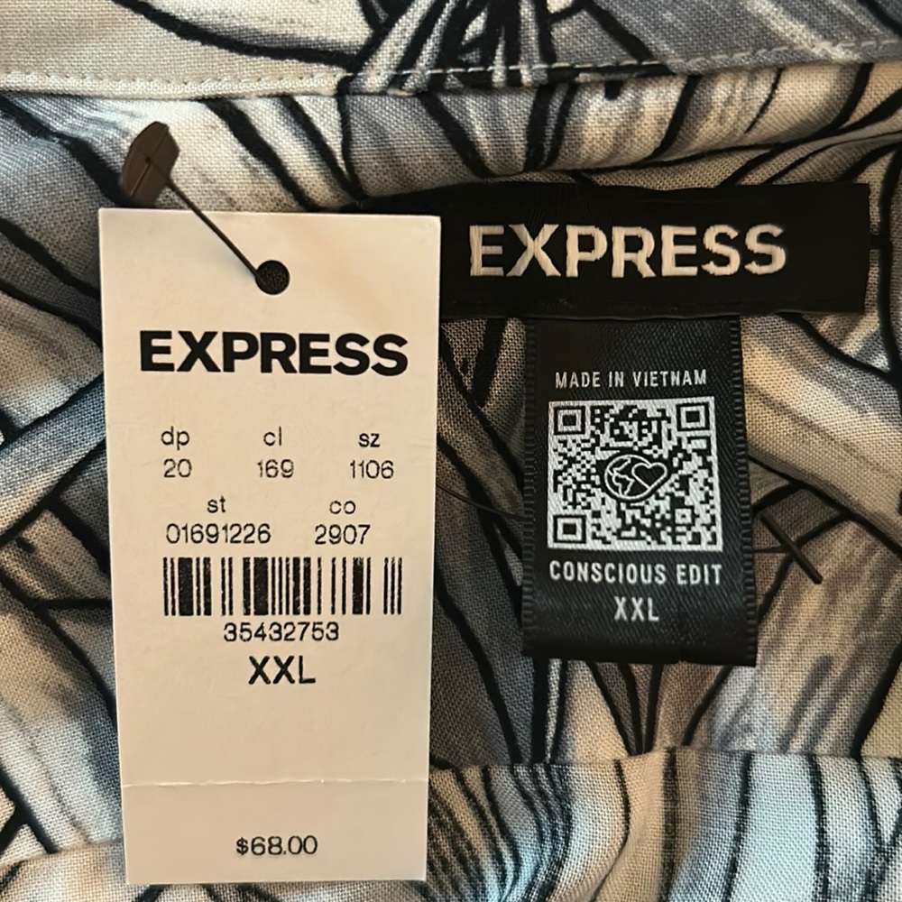 Lead/Floral Casual button down